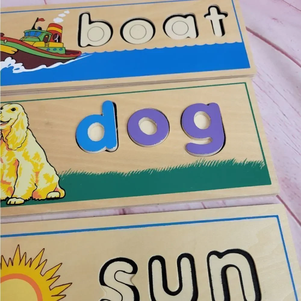 Melissa & Doug see spell puzzle boards